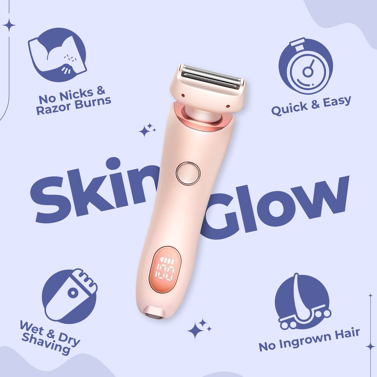 Electric Portable Razor - Perfect for both wet and dry shaving