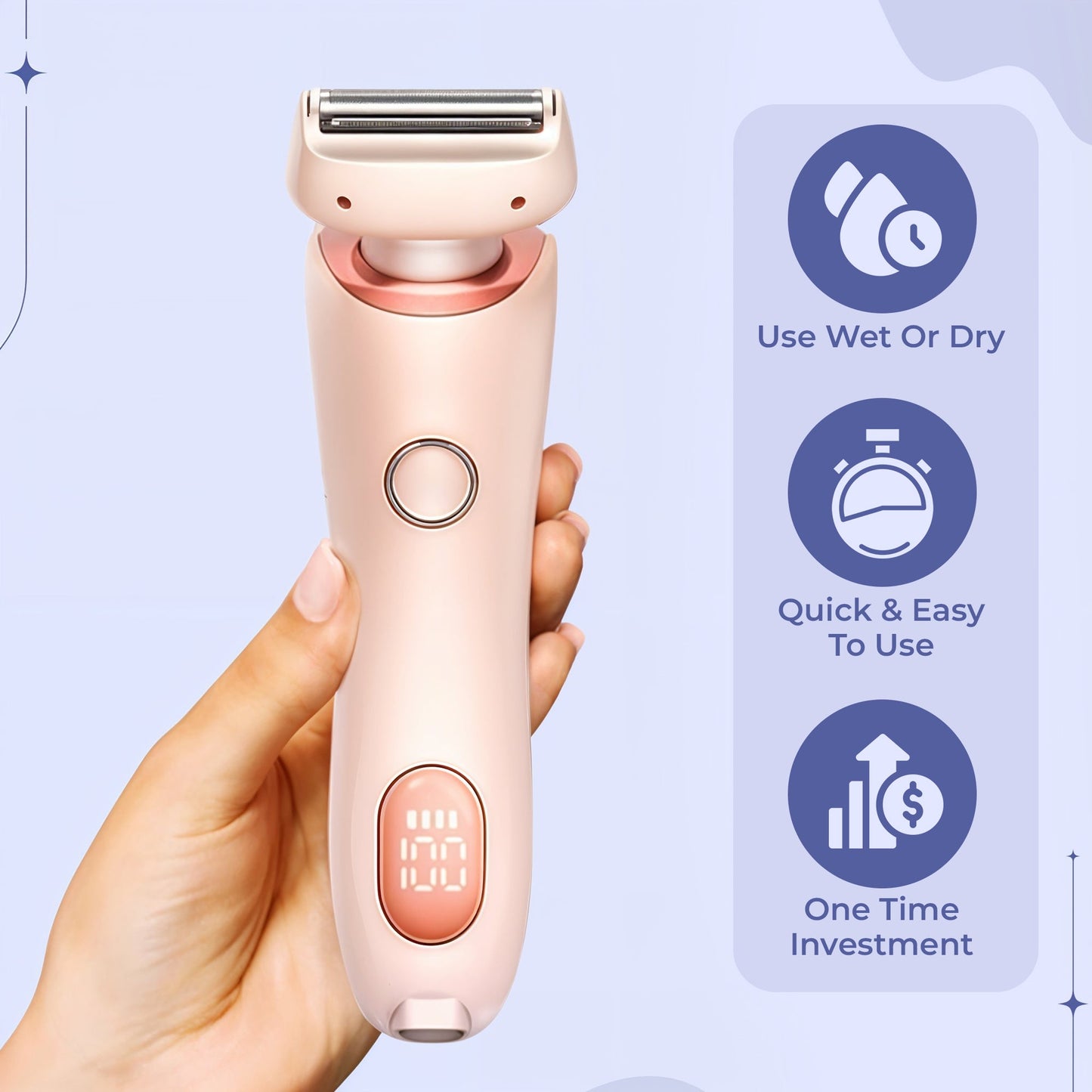 Electric Portable Razor - Perfect for both wet and dry shaving