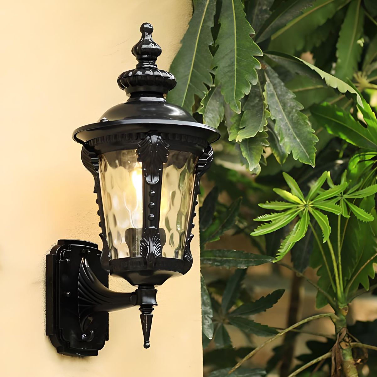 LumiEra™ udendørs vintage væglampe i glas – elegant aluminium & Glas