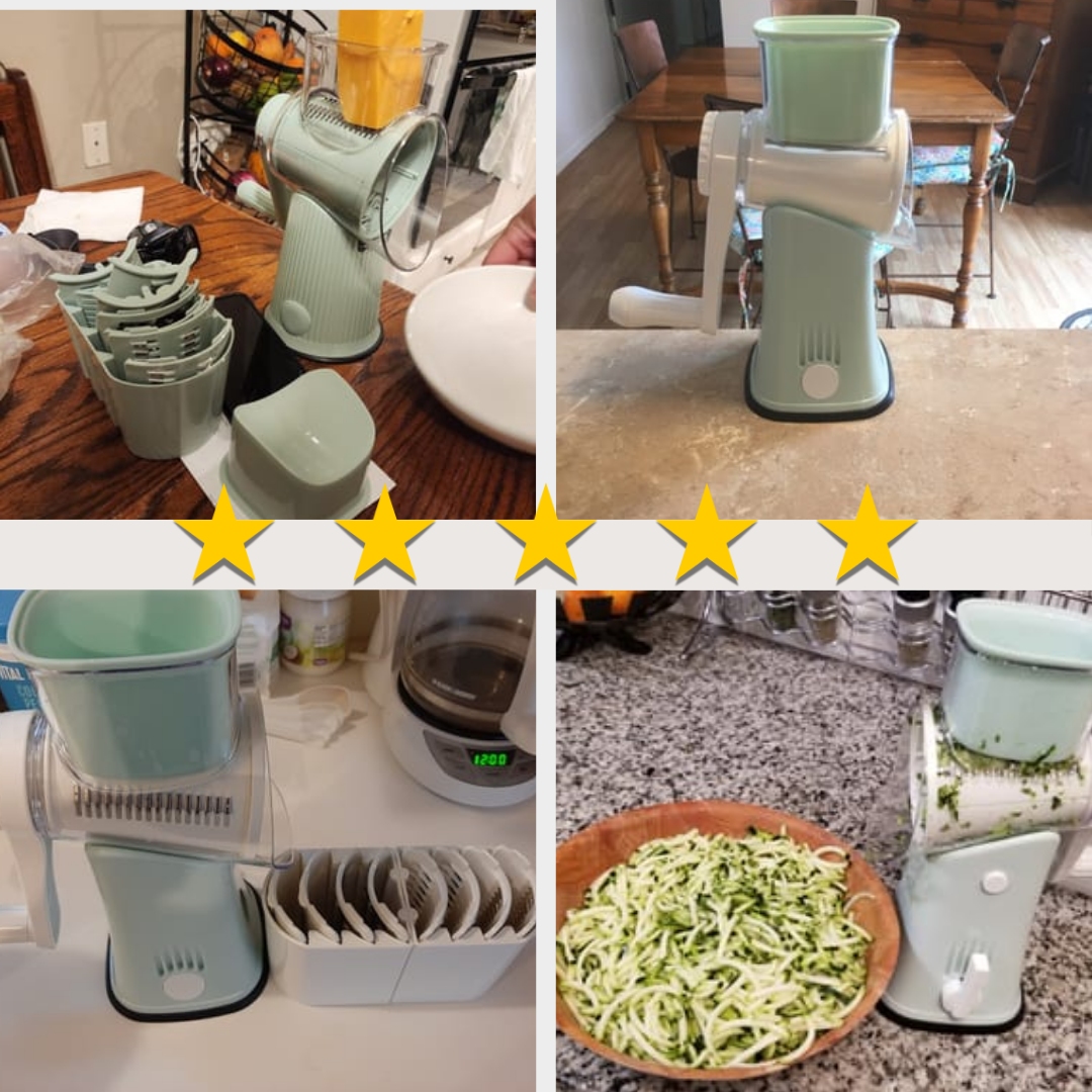 SliceMaster™ 5-in-1 Gourmet Food Grater