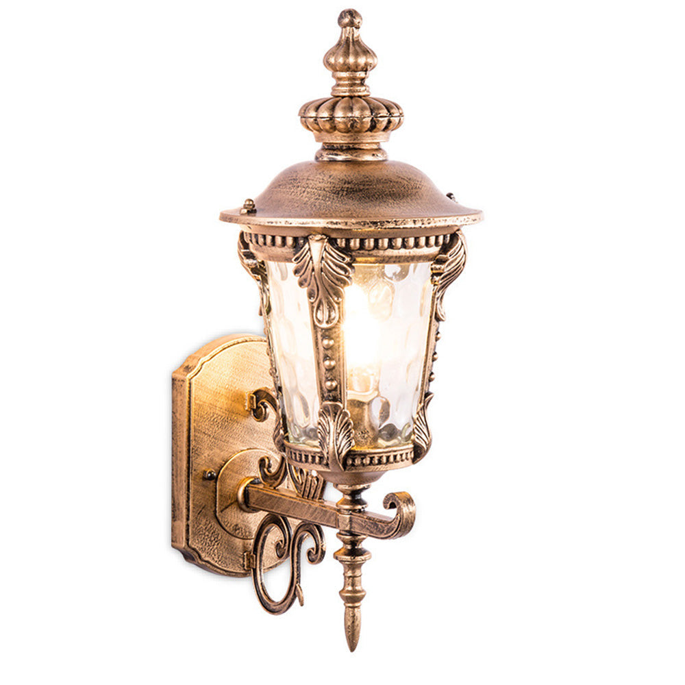 LumiEra™ udendørs vintage væglampe i glas – elegant aluminium & Glas