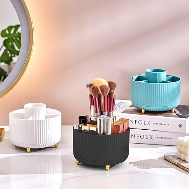 GlamSpin™ 360° Rotating Makeup Organiser | Vanity Storage Rack