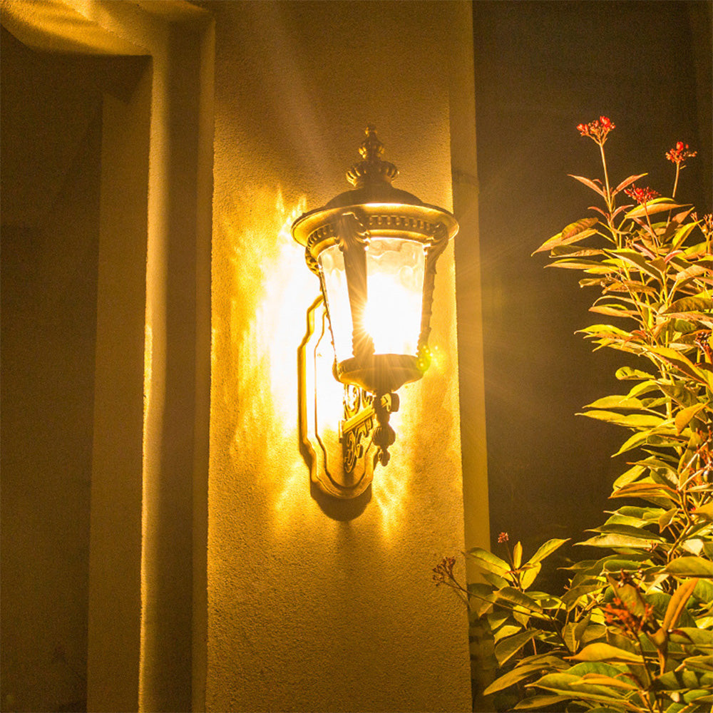 LumiEra™ udendørs vintage væglampe i glas – elegant aluminium & Glas