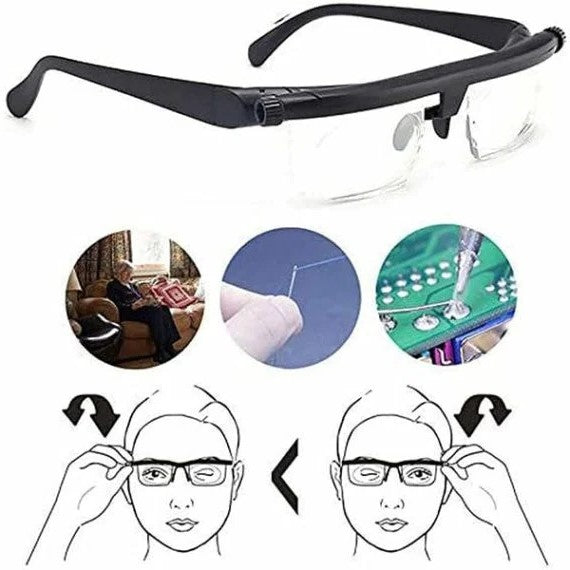 VisionFlex™ Adjustable Focus Glasses – Near & Far Sight in One