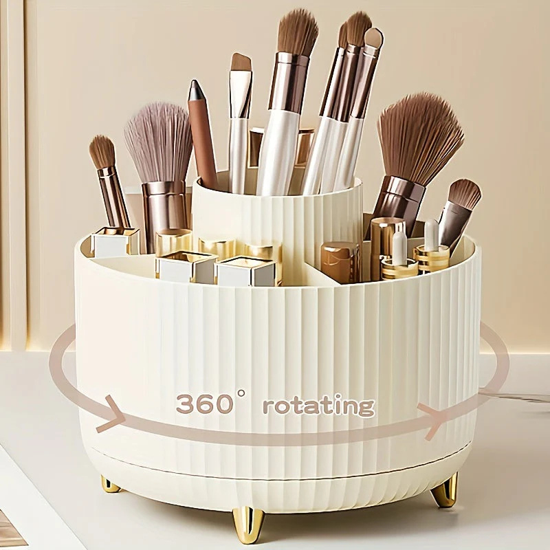 GlamSpin™ 360° Rotating Makeup Organiser | Vanity Storage Rack