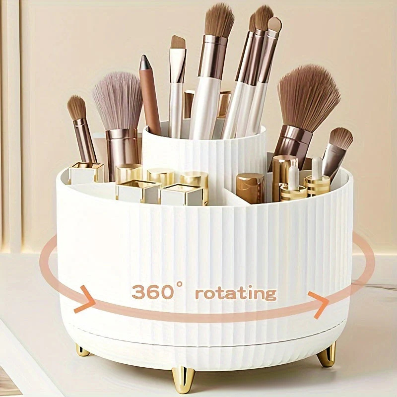 GlamSpin™ 360° Rotating Makeup Organiser | Vanity Storage Rack