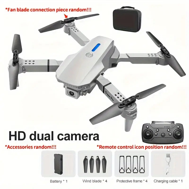 SkyMaster™ E88 Dual Camera Drone – WiFi FPV Quadcopter with One-Key Return & Height Hold