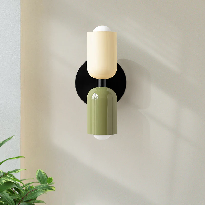 LumoBeam™ Modern Dual Glass Wall Sconce – Up & Down Outdoor Lighting Fixture