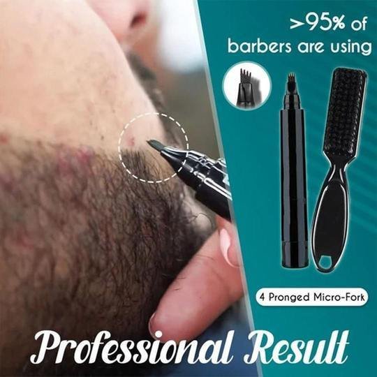 BeardForge™ Waterproof Beard Filling Pen Kit | Fill Patches, Define Confidence