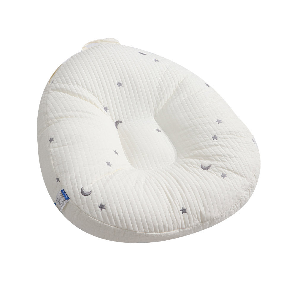 SoftNest™ Baby Lounger Pillow – Ergonomic Cotton Nest with Anti-Reflux Support-TotsCove