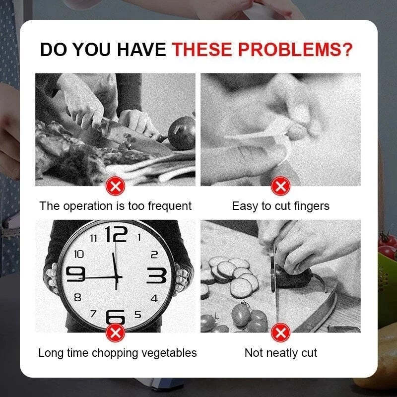 QuickChop™ Vegetable Slicer | Fast, Safe & Effortless Cutting