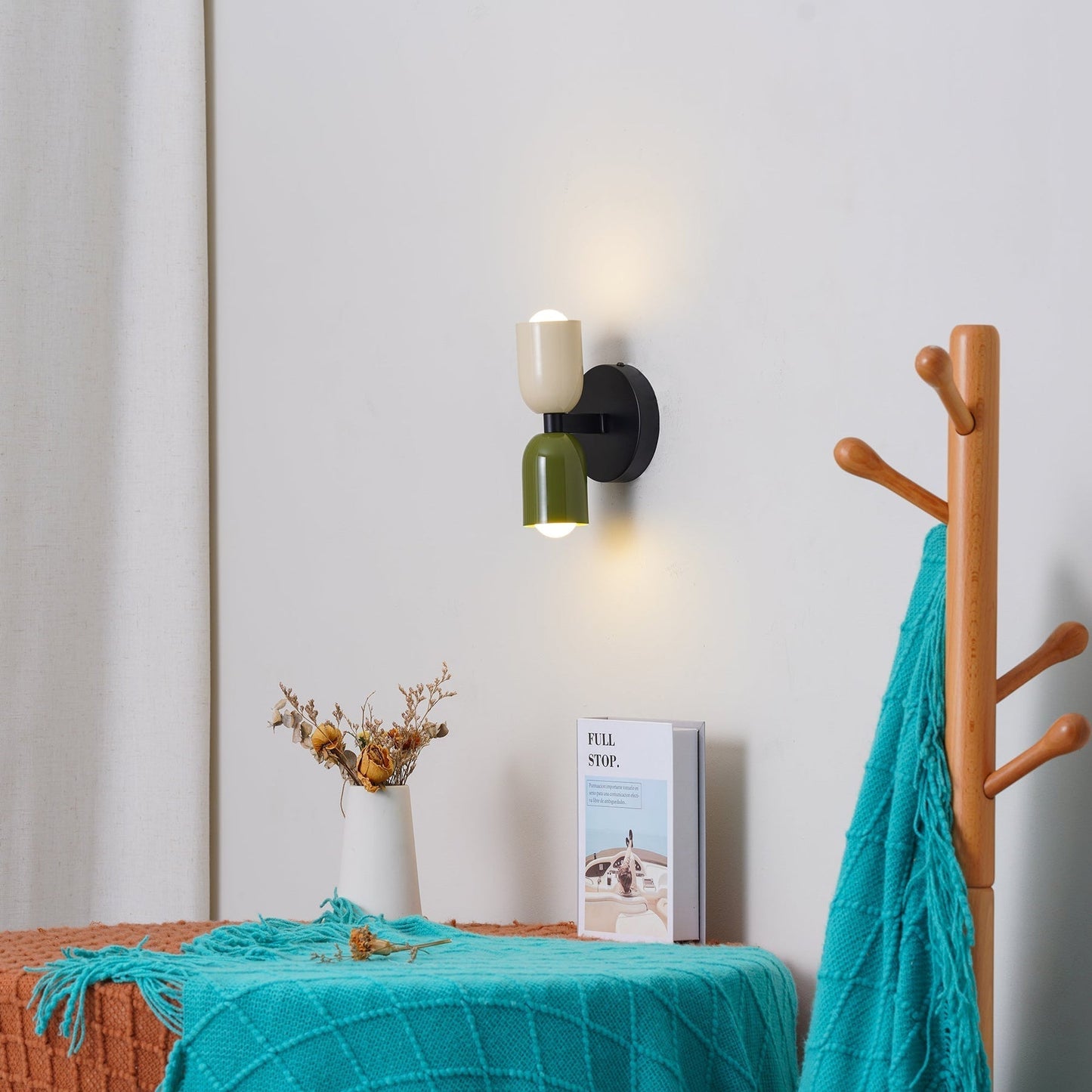 LumoBeam™ Modern Dual Glass Wall Sconce – Up & Down Outdoor Lighting Fixture