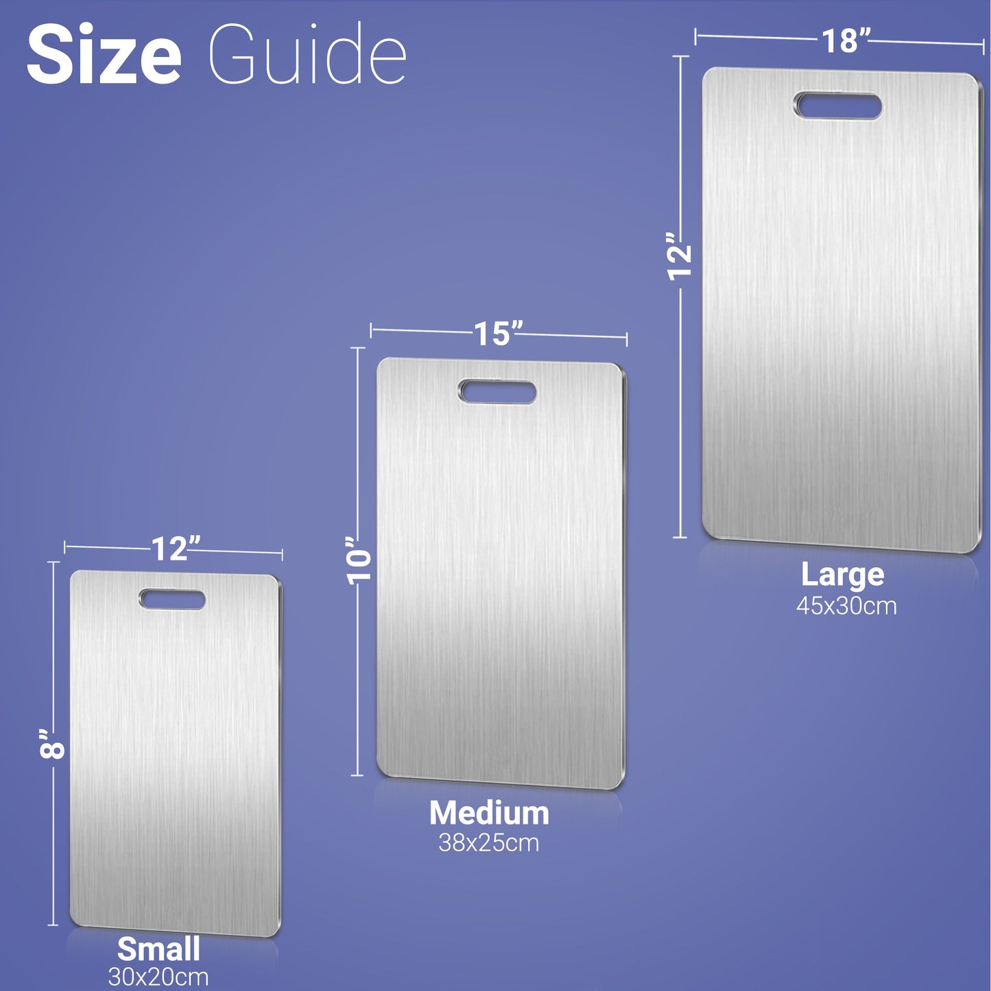 SteelPro™ Stainless Steel Cutting Board – Built to Resist Stains & Scratches