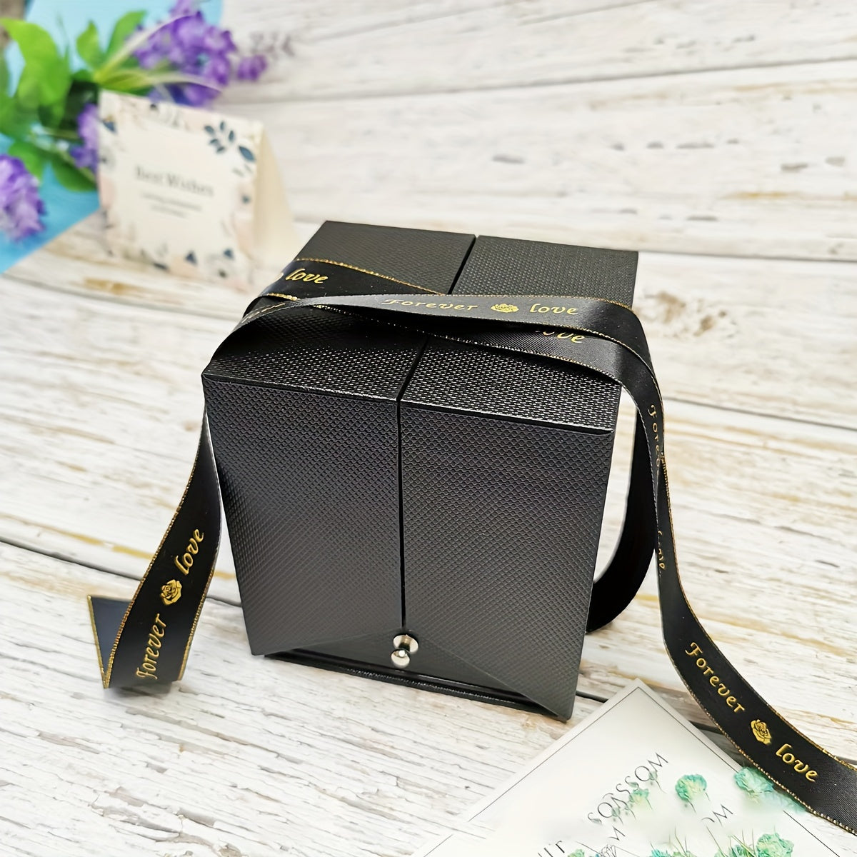 Double Heart Pendant Necklace Gift Box - Romantic Valentine’s Day Jewelry Gift for Her