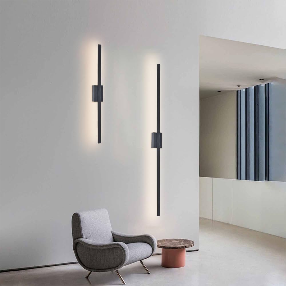 IronGlow™ Industriële Minimalistische Lange LED Wandlamp – Hedendaagse Woonkamerinrichting & Stijlvolle verlichting