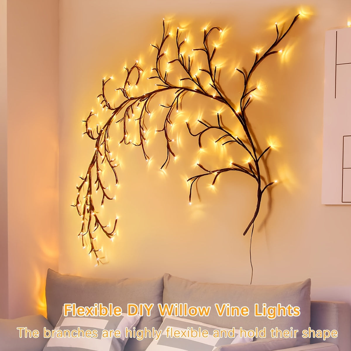 Wall Lights with LED Willow Branch Design