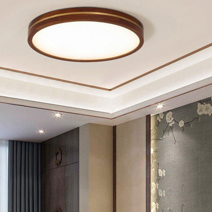 Ceiling Light Wooden LED Flush Mount Lamp