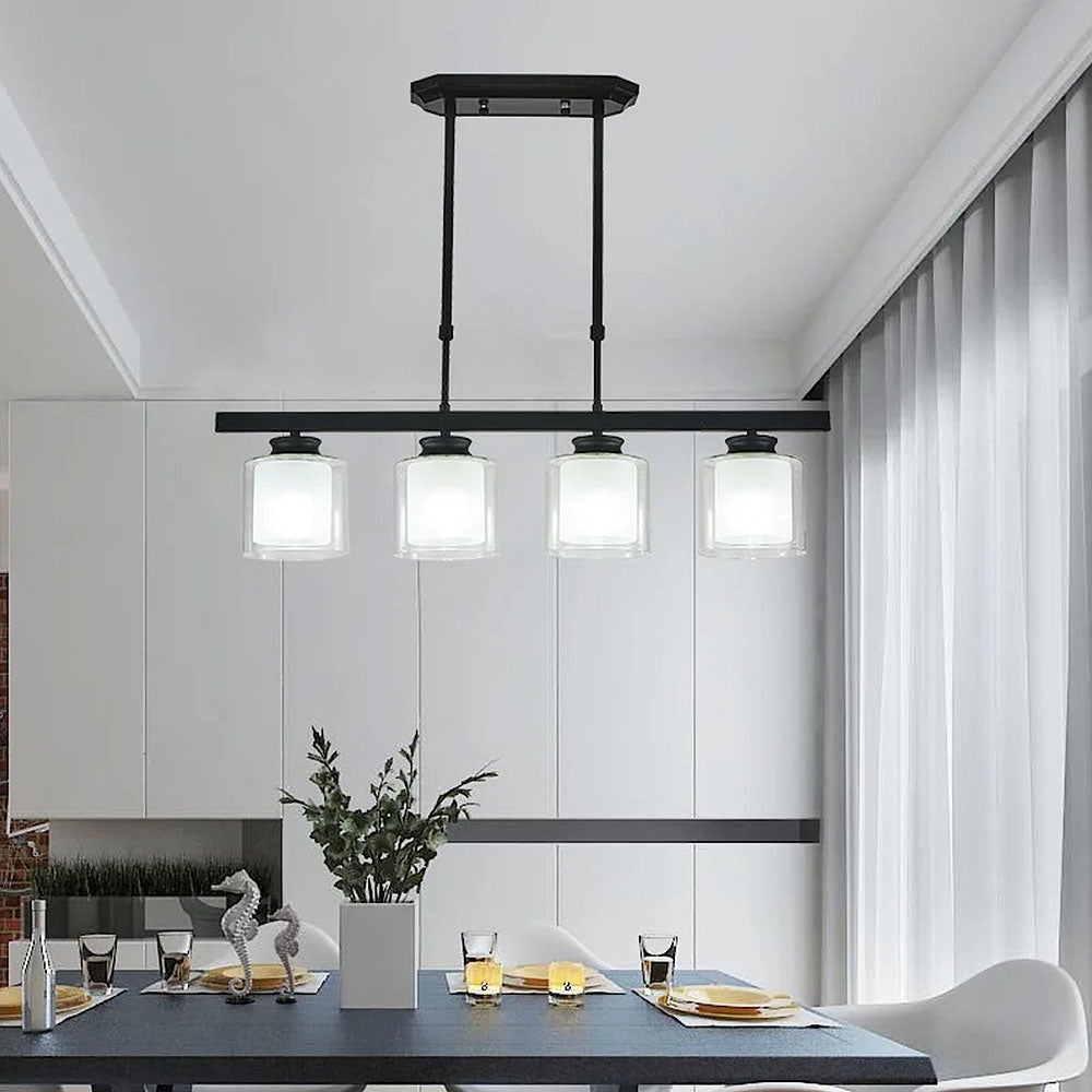 Modern Glass Ceiling Light for Kitchen Island