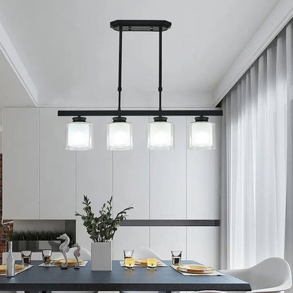 Modern Glass Ceiling Light for Kitchen Island