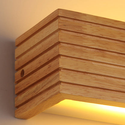 Wall Light Modern Wood LED Fixture