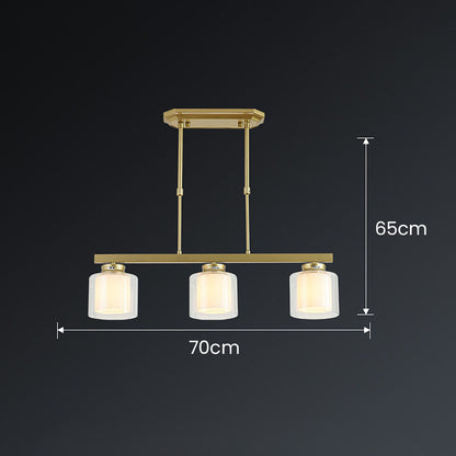 Modern Glass Ceiling Light for Kitchen Island