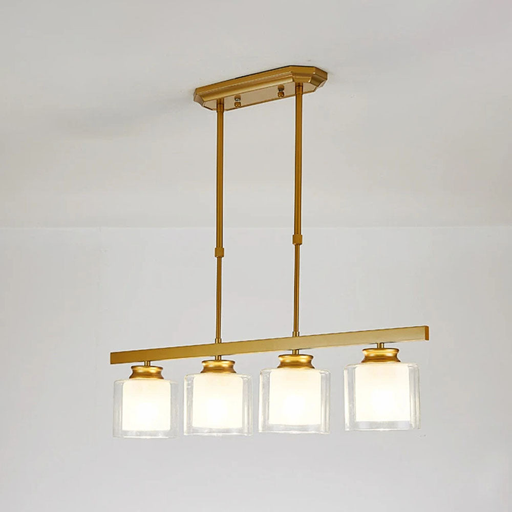 Modern Glass Ceiling Light for Kitchen Island