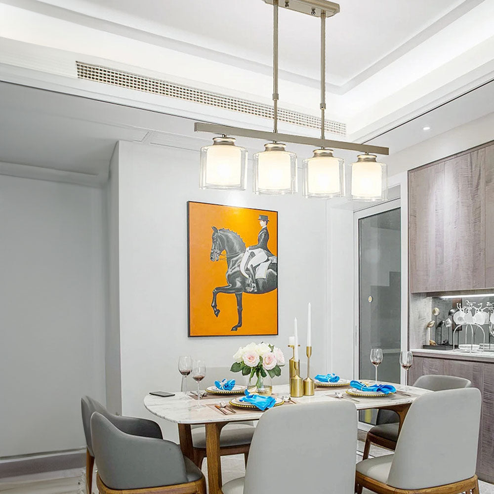 Modern Glass Ceiling Light for Kitchen Island