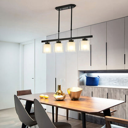 Modern Glass Ceiling Light for Kitchen Island