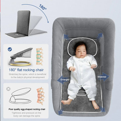 LullaDream™ Electric Baby Rocking Bassinet-TotsCove