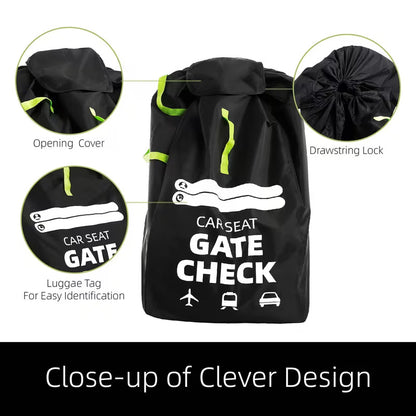 Convertible Car Seat Travel Backpack Bag | Waterproof Child Seat Protector