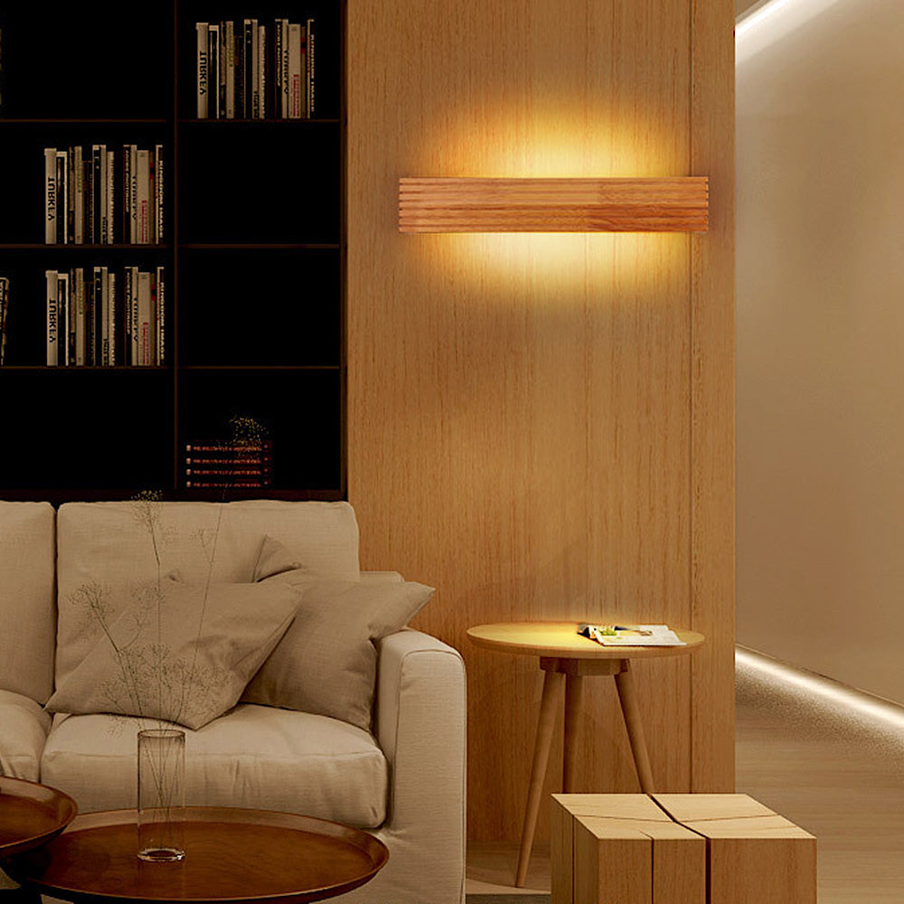 Wall Light Modern Wood LED Fixture