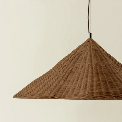 Pendant Light Rustic Rattan Woven Ceiling Lamp