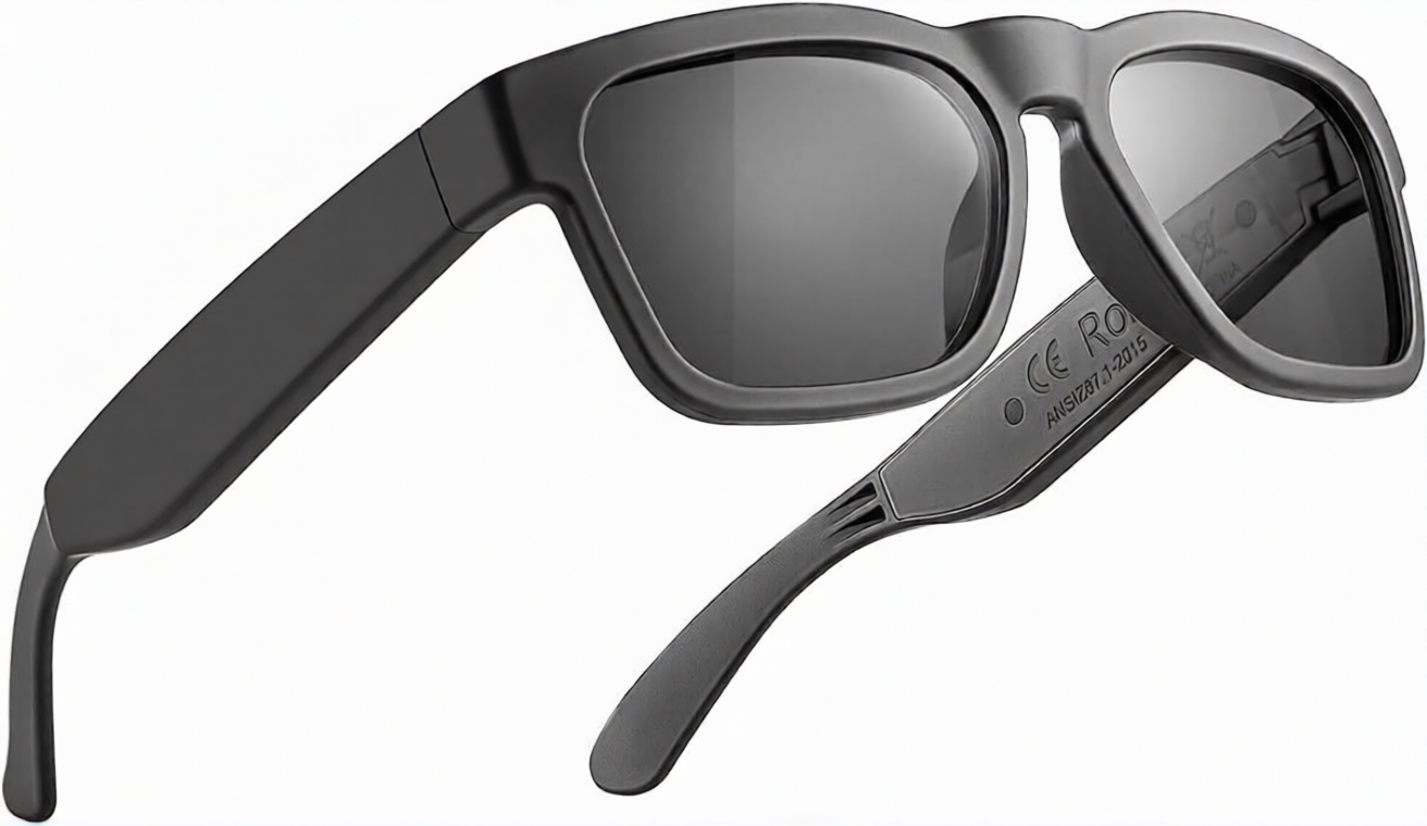 Smart Sunglasses – Bluetooth Open-Ear Speaker, Voice Control & UV400 Polarized Lenses