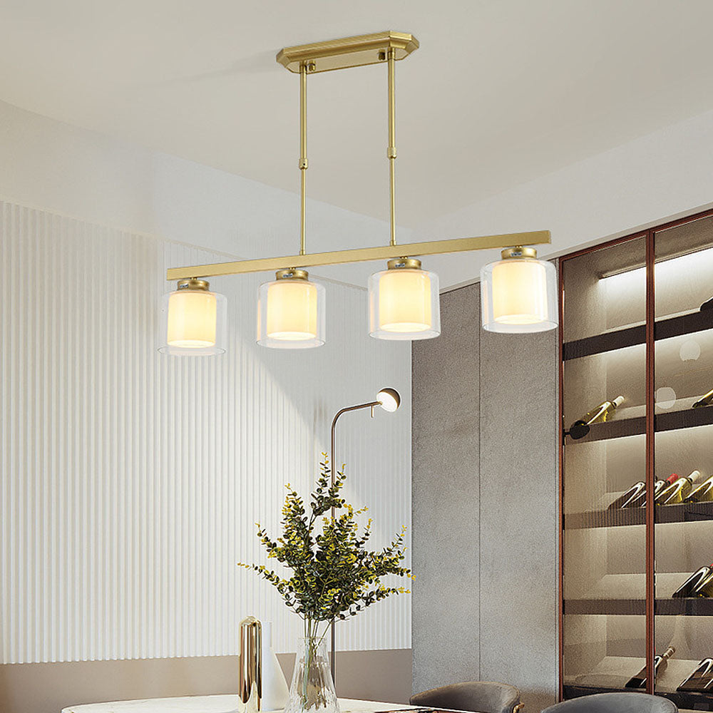 Modern Glass Ceiling Light for Kitchen Island