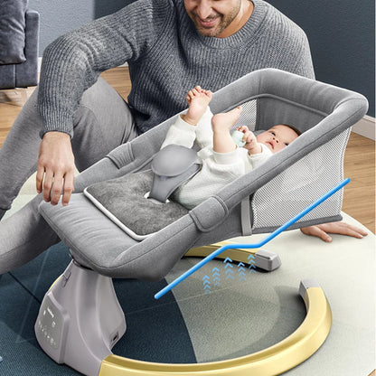 LullaDream™ Electric Baby Rocking Bassinet-TotsCove