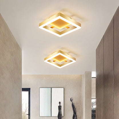 Contemporary Gold LED Flush Mount Ceiling Lights