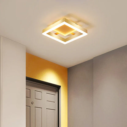 Contemporary Gold LED Flush Mount Ceiling Lights
