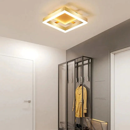 Contemporary Gold LED Flush Mount Ceiling Lights