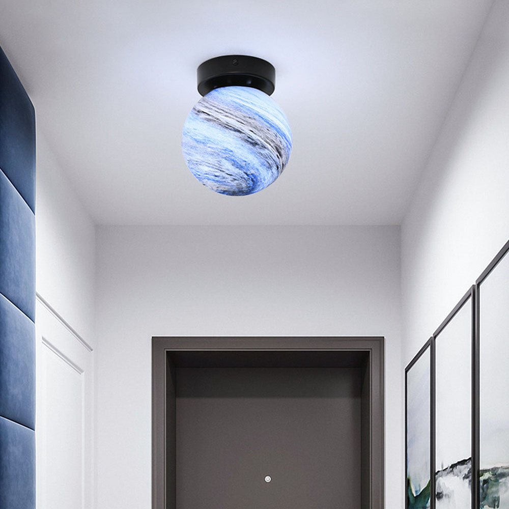 Glass Ceiling Light Modern Globe Fixture