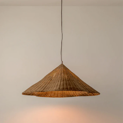 Pendant Light Rustic Rattan Woven Ceiling Lamp