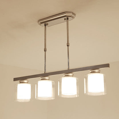 Modern Glass Ceiling Light for Kitchen Island