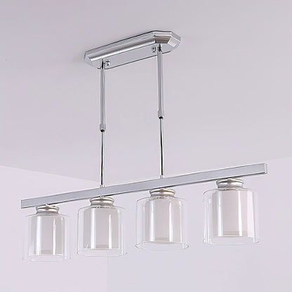 Modern Glass Ceiling Light for Kitchen Island