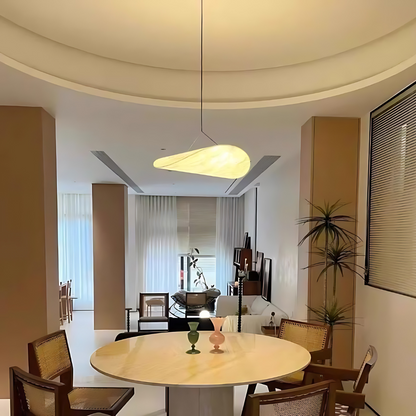 Modern Japandi Silk Hanging Pendant Light