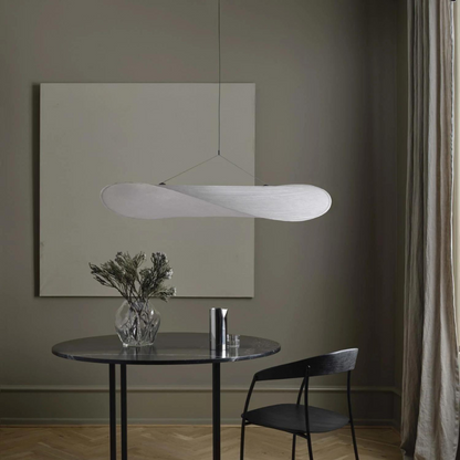 Modern Japandi Silk Hanging Pendant Light