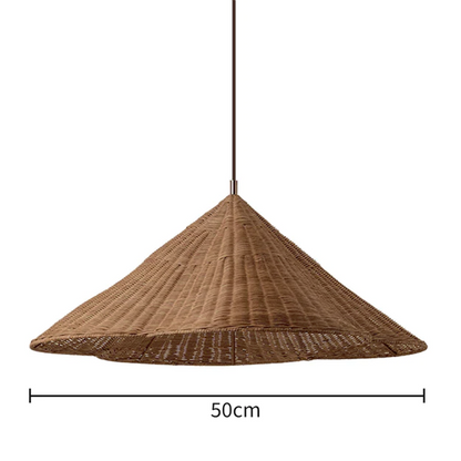 Pendant Light Rustic Rattan Woven Ceiling Lamp