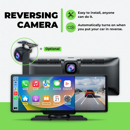 Wireless Apple CarPlay & Android Auto Portable Touchscreen Car Display