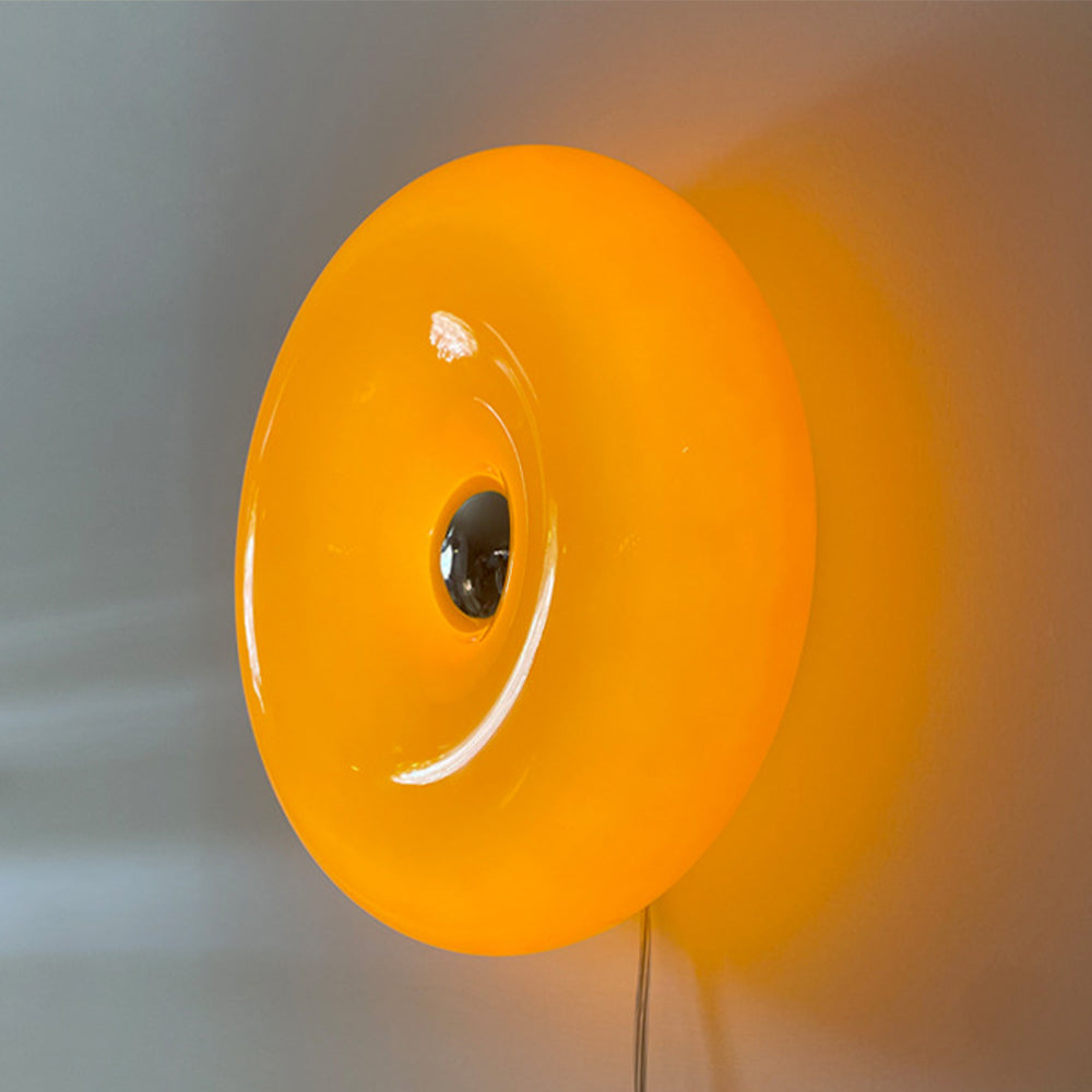Wall Light Modern Glass Round Sconce Lamp
