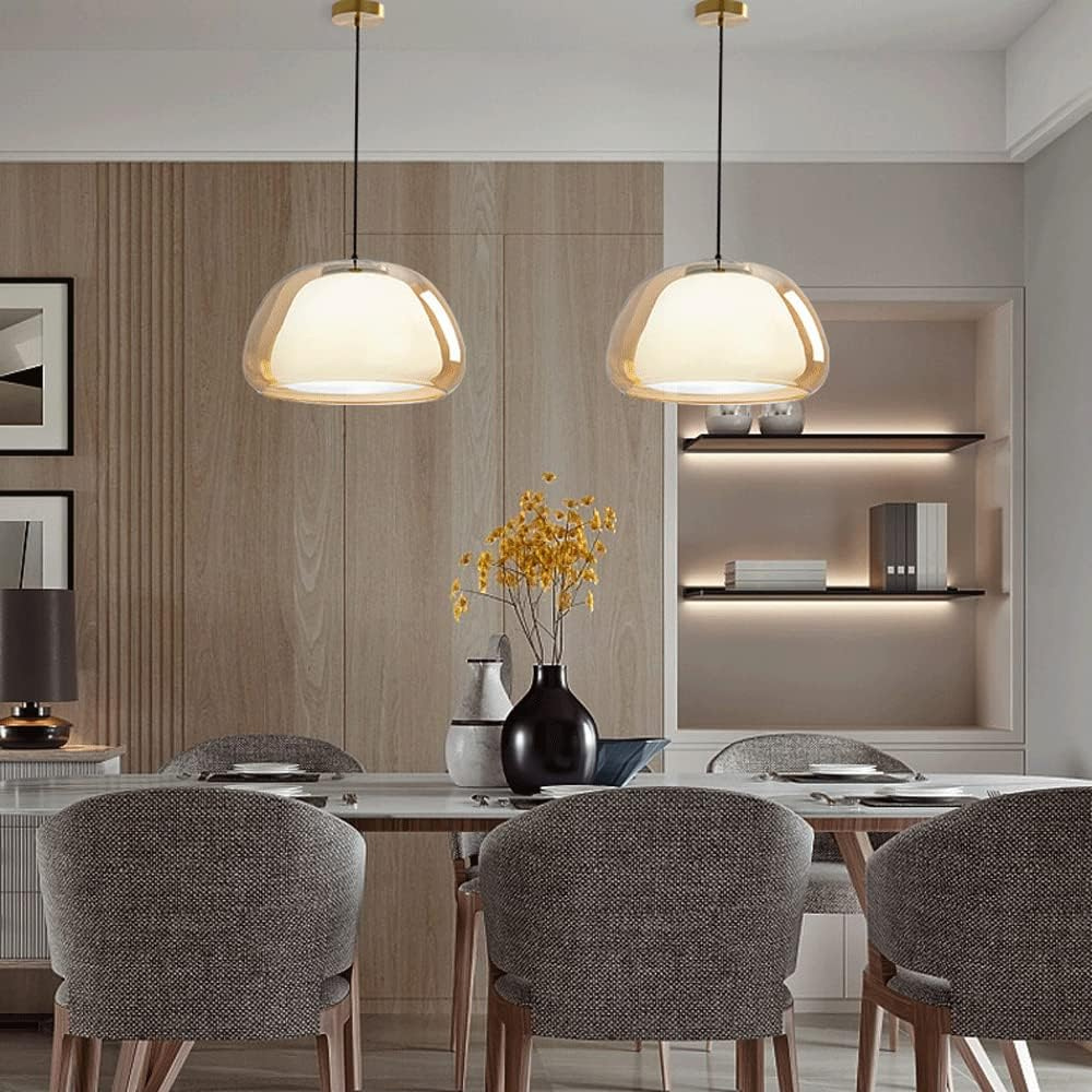 Modern Glass Dome Pendant Light
