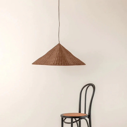 Pendant Light Rustic Rattan Woven Ceiling Lamp