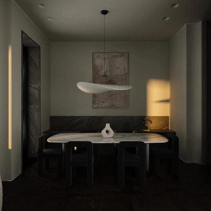 Modern Japandi Silk Hanging Pendant Light